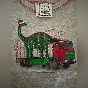 Mis Tee V-Us "I want a Dinosaur for Christmas" Long Sleeve Tee- 24M